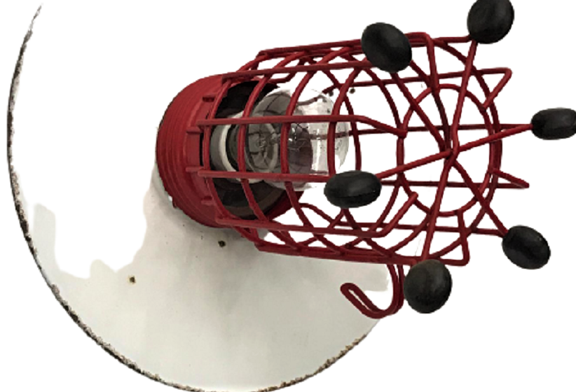 1920 USA EMAYE KORUYUCU LAMBA YERİ KAFESLİ SANAYİ LAMBA ENDÜSTRİYEL AYDINLATMA