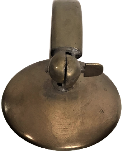 1950 OPAL CAMLI BRONZ AYAKLI CALIŞMA MASA ÜZERİ AYDINLATMA  LAMBA