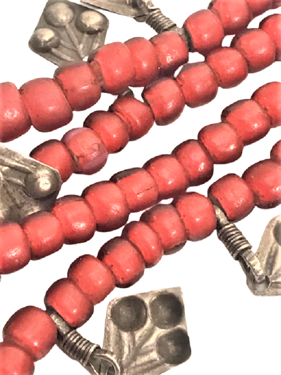 OSMANLI MERCAN VE GÜMÜŞ DEN YAPILMIŞ BAYAN KOLYE HATASIZ