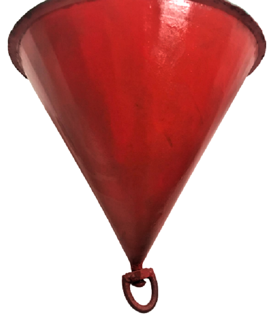 1950 KONİK METAL CİFT RENK YEŞİL KIRMIZI TAMAMI ELDE YAPILMIŞ ŞAMANDIRA GEMİ TEKNE SANDAL DA İŞARET YER BELİRLEMEDE KULLANILAN