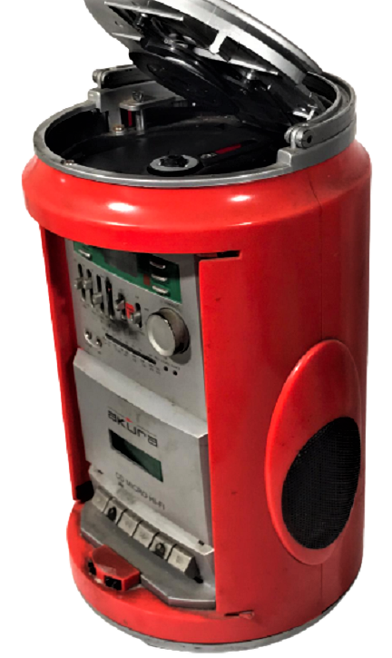 COCACOLA KUTU KOLA ŞEKLİNDE MÜZİK SETİ RADYO KASET CALAR CD CALAN STEREO 