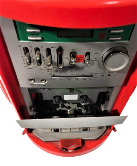 COCACOLA KUTU KOLA ŞEKLİNDE MÜZİK SETİ RADYO KASET CALAR CD CALAN STEREO 