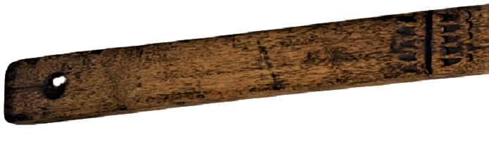 OSMANLI AHŞAP TEK PARCADAN EL YAPIMI TEKKE İŞİ SIRT KAŞIYICI