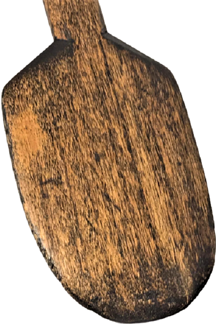 OSMANLI AHŞAP TEK PARCADAN EL YAPIMI TEKKE İŞİ SIRT KAŞIYICI