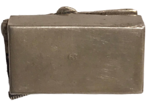 OSMANLI GÜMÜŞ KAPAKLI ÜZERİ İŞLEMELİ ENFİYE KUTUSU 