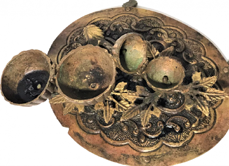 OSMANLI SULEYMANİYE CİFT KAPAKLI KOZALAK TEPELERİ HİHAL KAPAKLI CİFT GÖZ BUHURDAN  TAMAMEN EL İŞİ