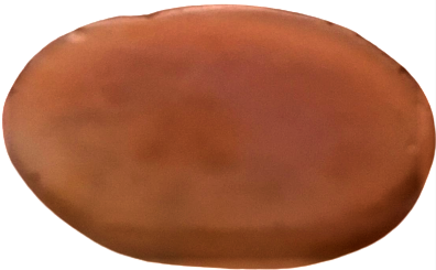 AKİK FARKLI RENK GECİŞLERİ VE DAMARLARI OLAN SARI VE BEYAZ TURUNC TONLARDA OVAL FORMDA ÜZERİ OSMANLICA  EL KAZIMA