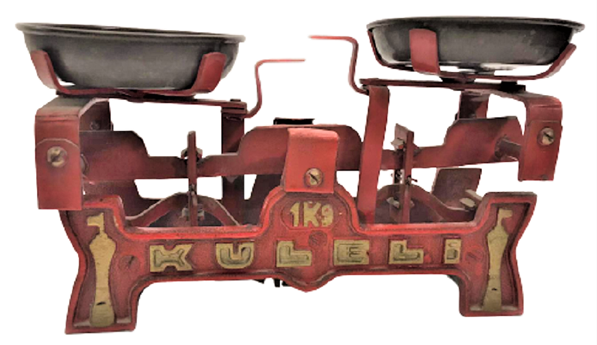 1960 YILININ 70 SENELİK KÜLELİ OTURAK TERAZİ PİRİNC KEFELİ 1 KİLOLUK AKTAR ŞEKERCİ BAHARATCI TARTISI