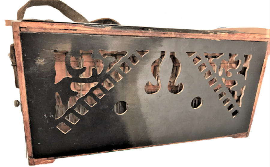 TAMAMEN EL İŞCİLİKLİ SEDEF KARMA MARKUTERİ VE TESTERE SÜSLEMELİ  CERKEZ AKORDİYON KÖRÜKLER DERİ 