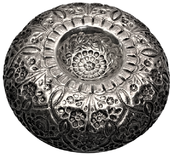 GÜMÜŞ DAMGALI ERMENİ USTA İŞİ TAMAMI EL İŞCİLİKLİ HAMAM TASI