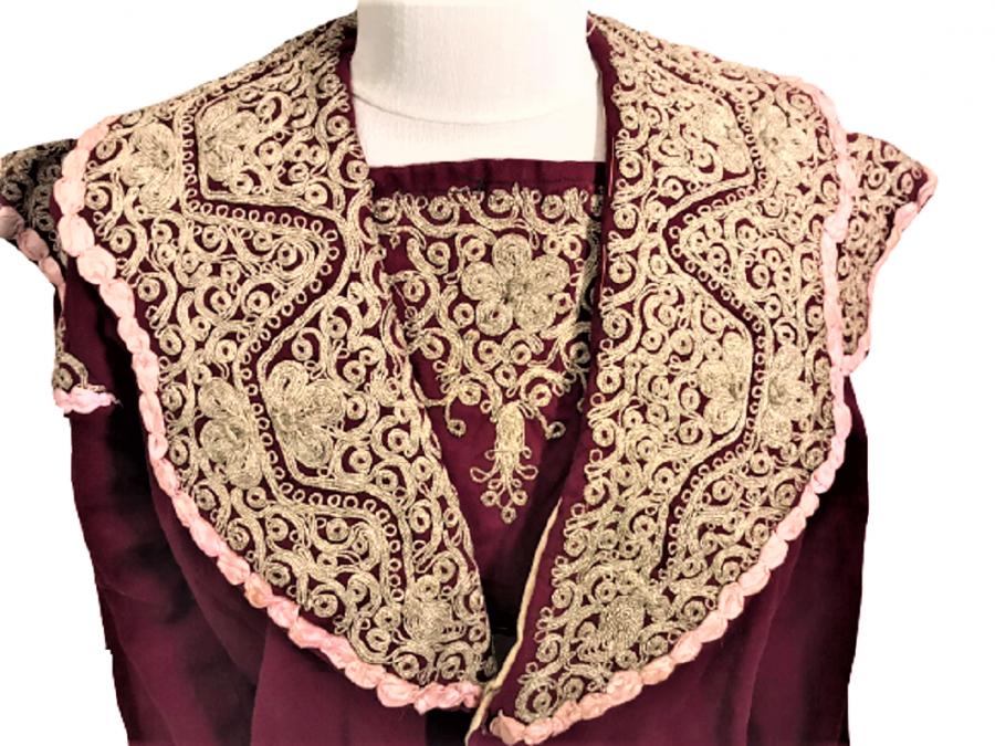 OSMANLI ÜZERİ KOLLAR OMUZLAR SIRT TARAFI KOMPLE EL İŞLEMELİ GELİN CEPKENİ