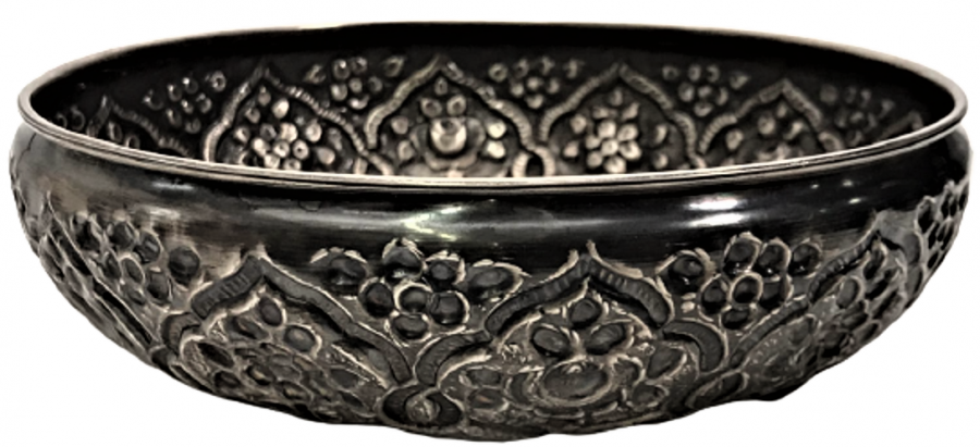 GÜMÜŞ DAMGALI ERMENİ USTA İŞİ TAMAMI EL İŞCİLİKLİ HAMAM TASI