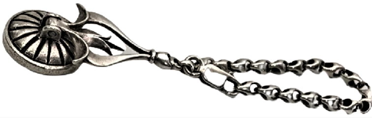 OSMANLI KOMPLE EL İŞCİLİKLİ ŞEFAHAT YILDIZLI OYNAR KUPLU  GÜMÜŞ MUHUR 