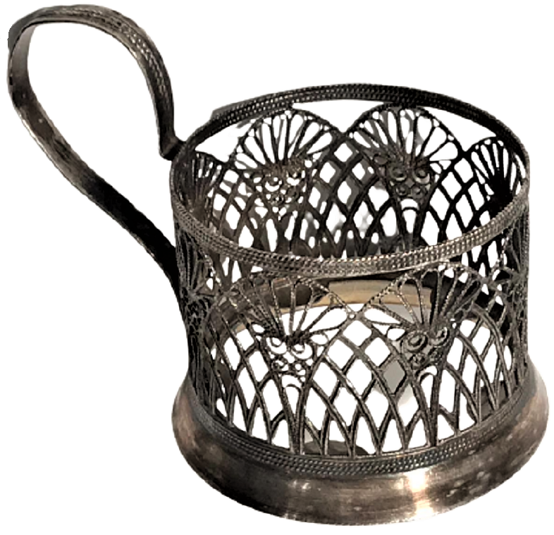 OSMANLI PAZARI İÇİN ÜRETİLMİŞ RUS DAMGALI TELKARİ İŞCİKLİ CİFT ISTAKA 