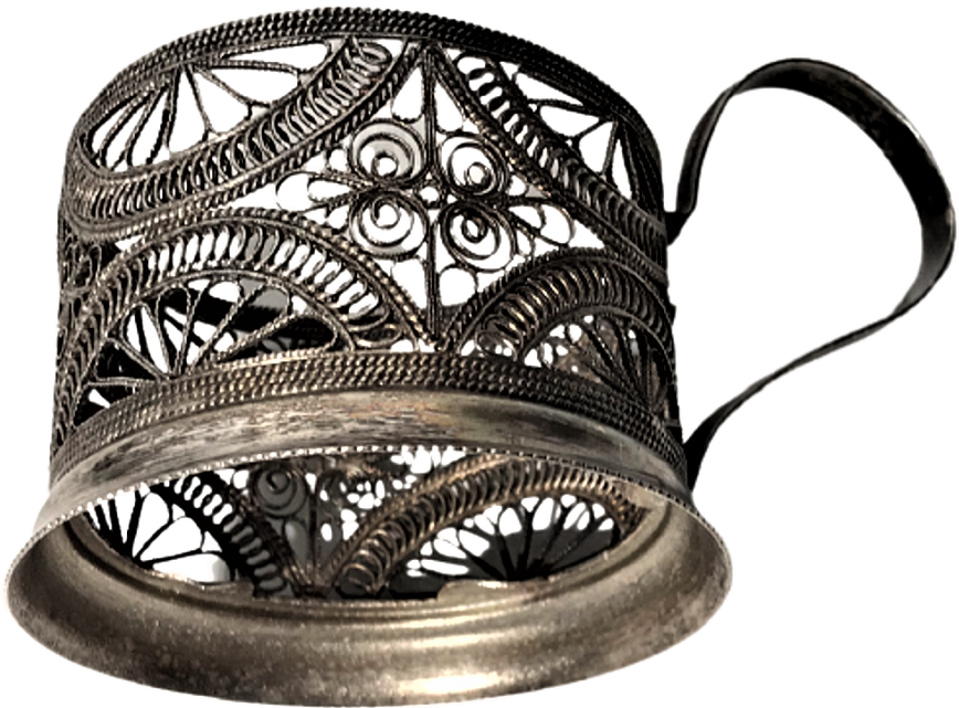 OSMANLI PAZARI İÇİN ÜRETİLMİŞ RUS DAMGALI TELKARİ İŞCİKLİ CİFT ISTAKA 