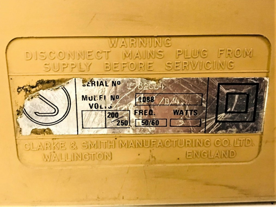 1970 KOLEKSİYON CLARKE+SMITH CASSETTE PLAYER TEYP KASET CALAR İNGİLİZ MALI SORUNSUZ 