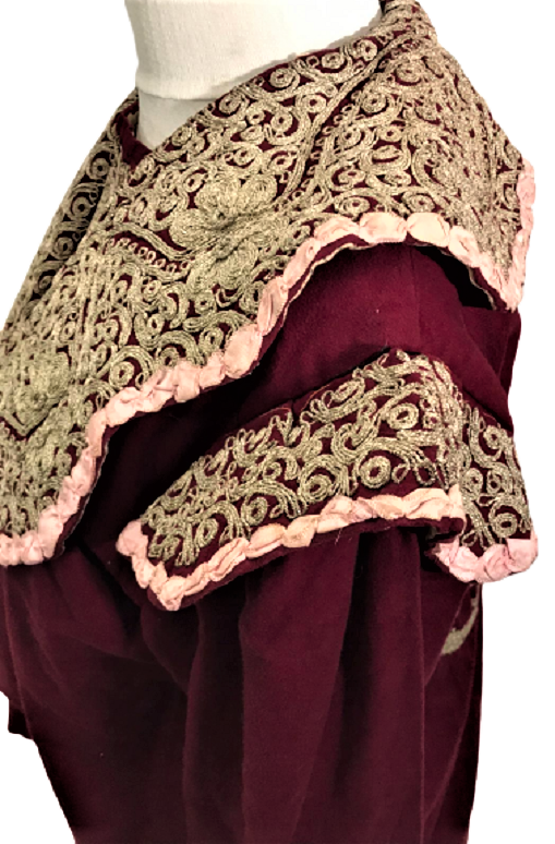 OSMANLI ÜZERİ KOLLAR OMUZLAR SIRT TARAFI KOMPLE EL İŞLEMELİ GELİN CEPKENİ