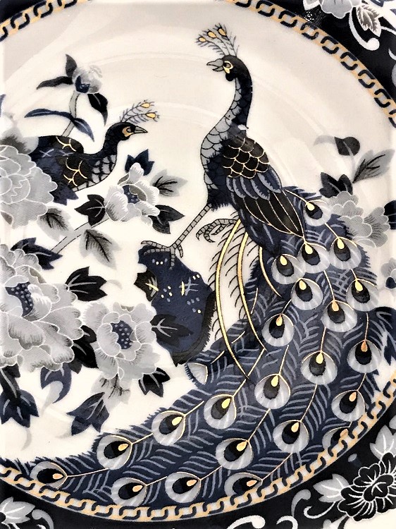 KOMPLE EL BOYAMA  KENARLAR VE MOTİFLE ALTIN EL CEKME  KAHVE FİCANI 2 ADET