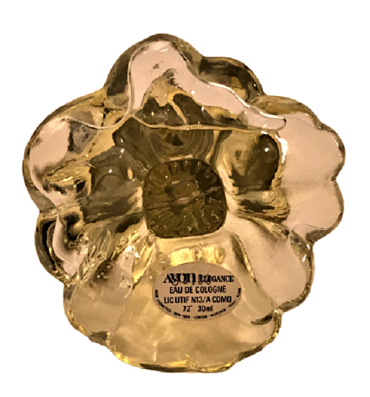 AVON PARFÜM ŞİŞESİ ÇİÇEK FÜGÜRLİ ACILMAMIŞ İÇERSİ DOLU