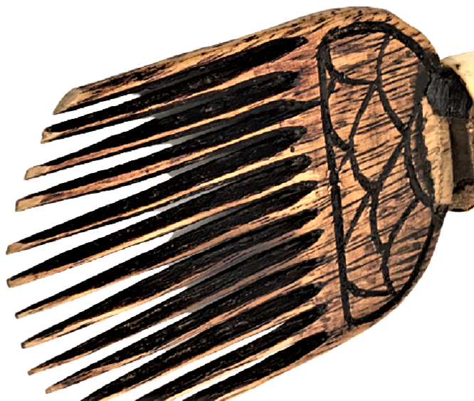 EL YAPIM KEMİK SAPLI AHŞAP TARAK 20 CM BOYUNDADIR