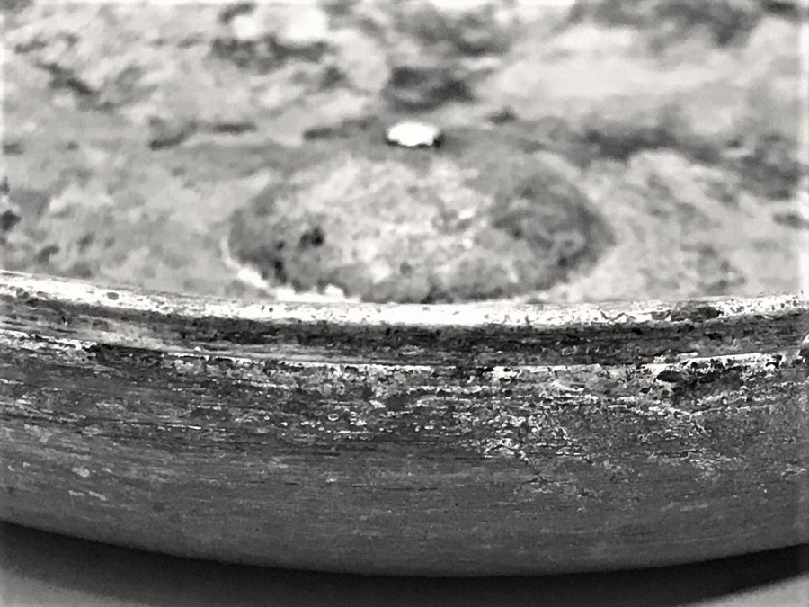 OSMANLI BRONZ EL DÖGME İÇERSİ KALAYLI OLDUKCA ETLİ HAMAM TASI