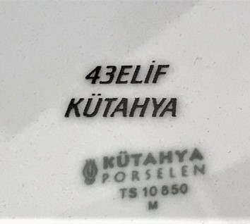 YALOVA EMNİYET MÜDÜRLÜGÜ BAŞARI PLAKETİ OLARAK SUNULMUŞ GÜRAL PORSELEN TABAK