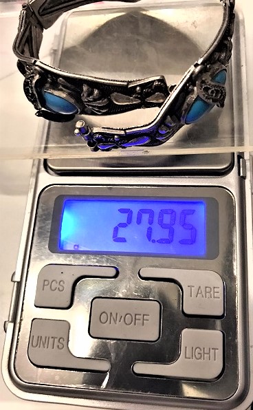 FURİZE TAŞLI ÜZERİ EL İŞLEMELİ GÜMÜŞ  KİLİTLİ 3 PARCA OYNAR BİLEKLİK