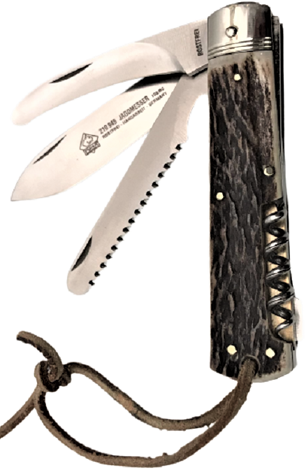  PUMA 210945 JAGDMESSER 102 RC ROSTFREI HANDARBEIT GERMANY ORJİNAL KILIFINDA AVCI BICAGI