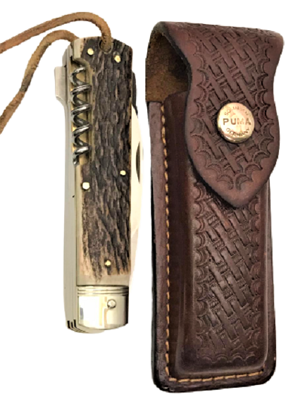  PUMA 210945 JAGDMESSER 102 RC ROSTFREI HANDARBEIT GERMANY ORJİNAL KILIFINDA AVCI BICAGI