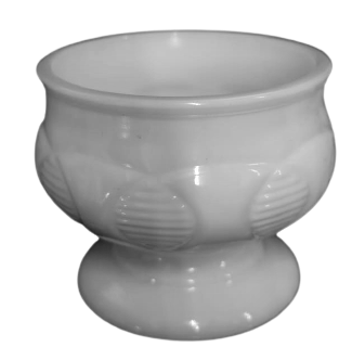 TAŞ CAM OPALİN AYAKLI BEYAZ SUNUM  ŞEKERLİK