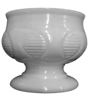 TAŞ CAM OPALİN AYAKLI BEYAZ SUNUM  ŞEKERLİK