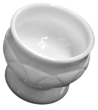 TAŞ CAM OPALİN AYAKLI BEYAZ SUNUM  ŞEKERLİK