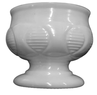 TAŞ CAM OPALİN AYAKLI BEYAZ SUNUM  ŞEKERLİK