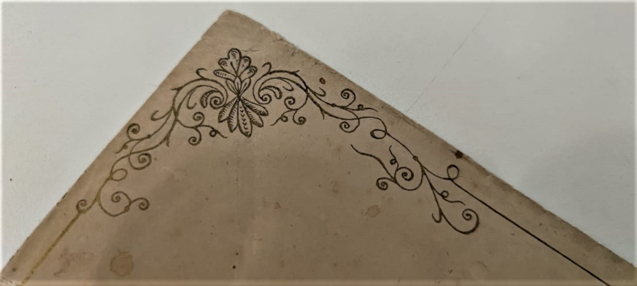 OSMANLI NIŞANI  BERAT ZARF ÜZERİ OSMANLICA YAZILARAK KULLANILMIŞDIR 