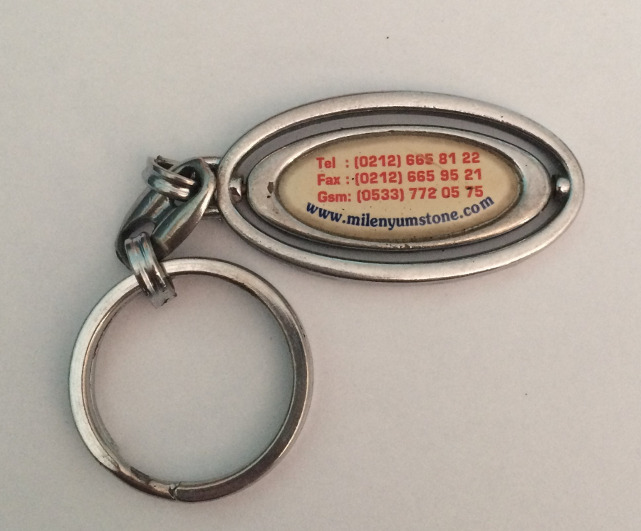 MİLENYUM YAPI DİZAYN TEMALI METAL ANAHTARLIK