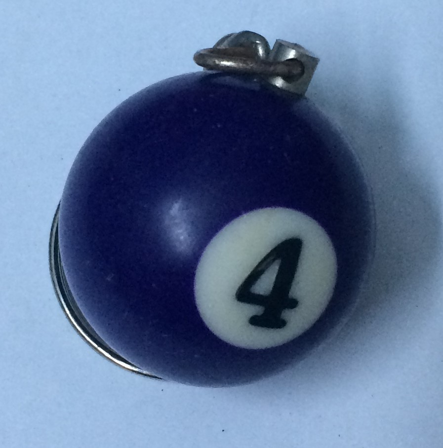 BİLARDO TOPU TEMALI ANAHTARLIK