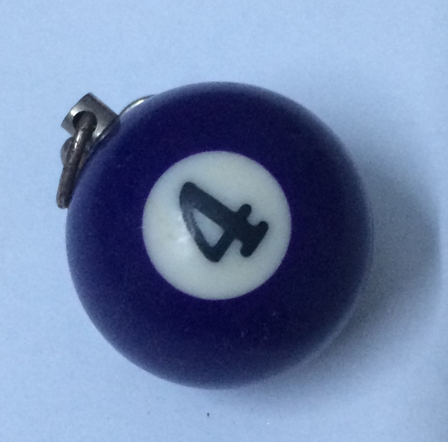 BİLARDO TOPU TEMALI ANAHTARLIK