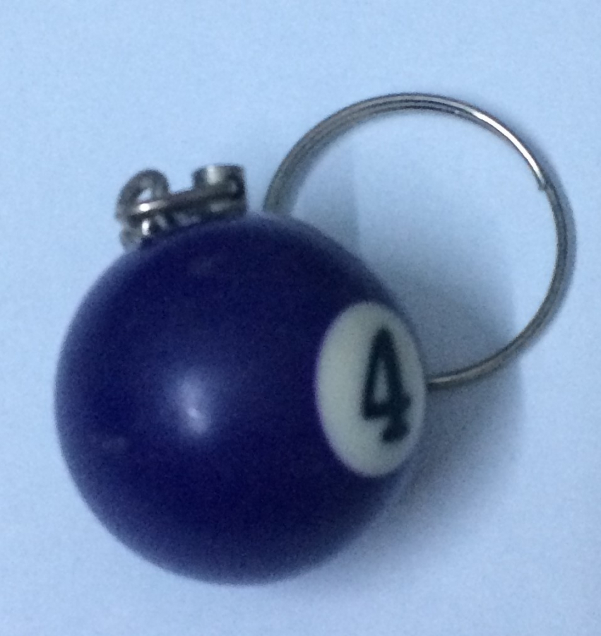 BİLARDO TOPU TEMALI ANAHTARLIK