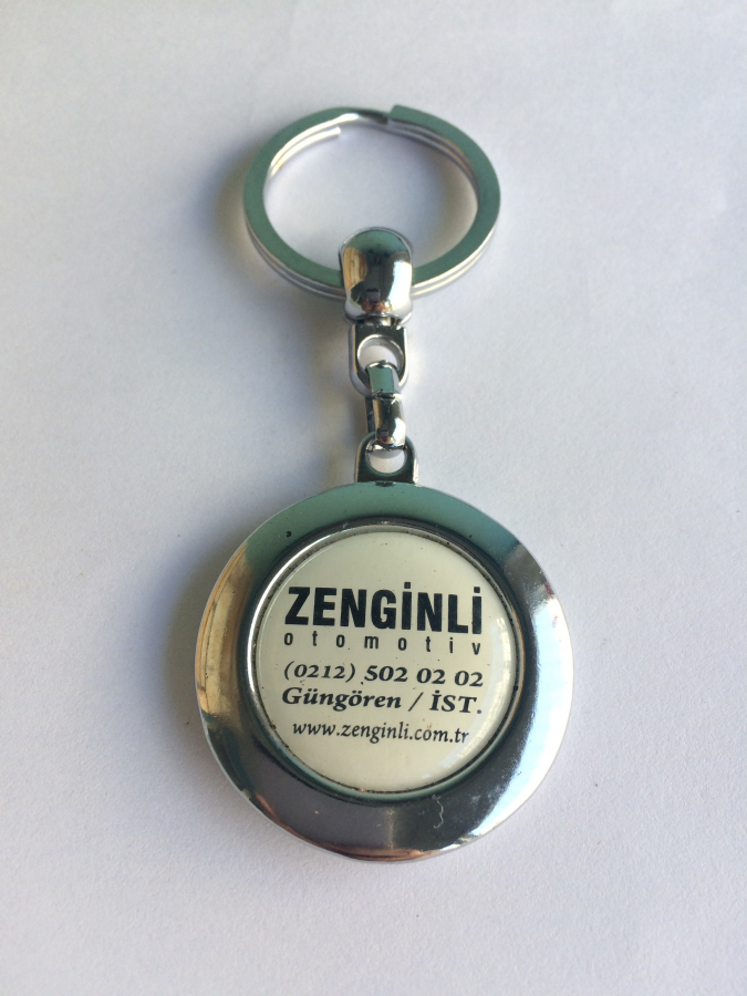 RENAULT 2008 ZENGİNLİ TEMALI YUVARLAK ANAHTARLIK