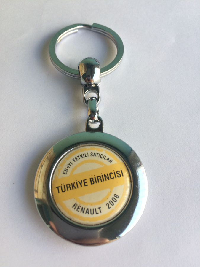 RENAULT 2008 ZENGİNLİ TEMALI YUVARLAK ANAHTARLIK