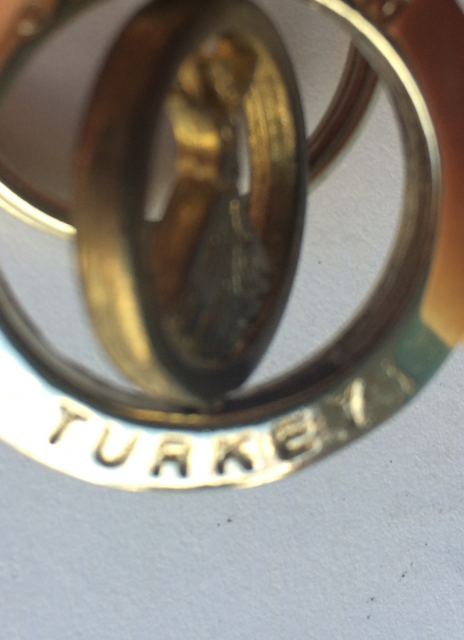 KONYA MEVLANA SEMAZEN TURKEY TEMALI OTADA DÖNEN SEMAZEN PİRİNCDEN HAREKETLİ  ANAHTARLIK