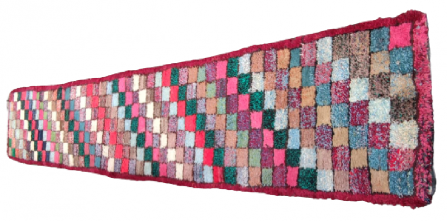 ISPARTA EL DOKUMA DAMA DESENLİ ZEKİ MÜREN TASARIMI DESENLİ YOLLUK HALI 