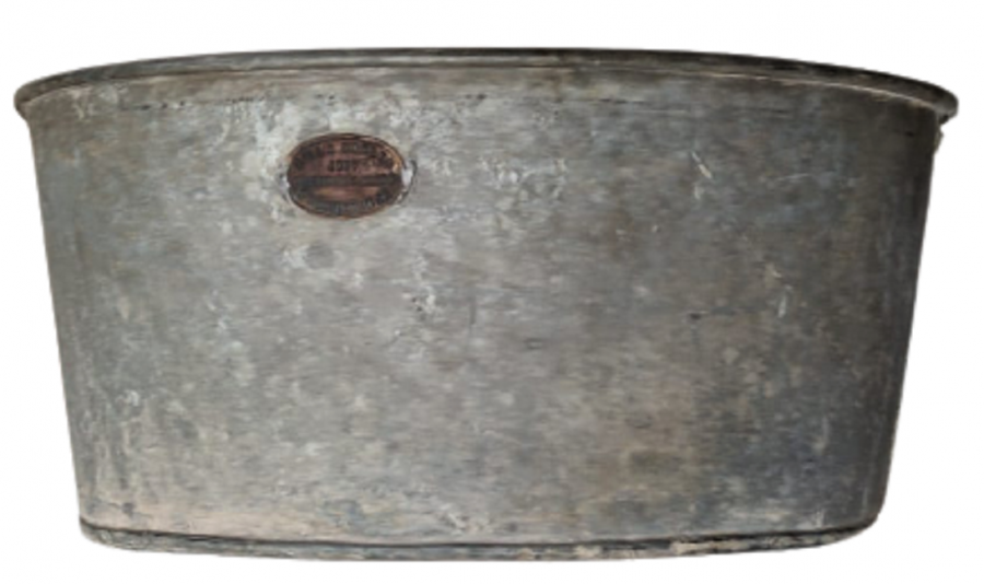 HILL&BOALER 1917  GALVANİZ ETİKETLİ BİRİNCİ DUNYA SAVAŞI ASKERİ MEVZİ SİPERDE HER TÜRLÜ TAŞIMA KOVASI 