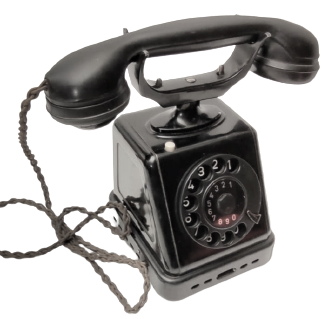 SİYAH BAKALİT İSVEC ÜRETİMİ MASA ÜZERİ MEKANİK CEVİRMELİ TELEFON SERİ NUMARALI