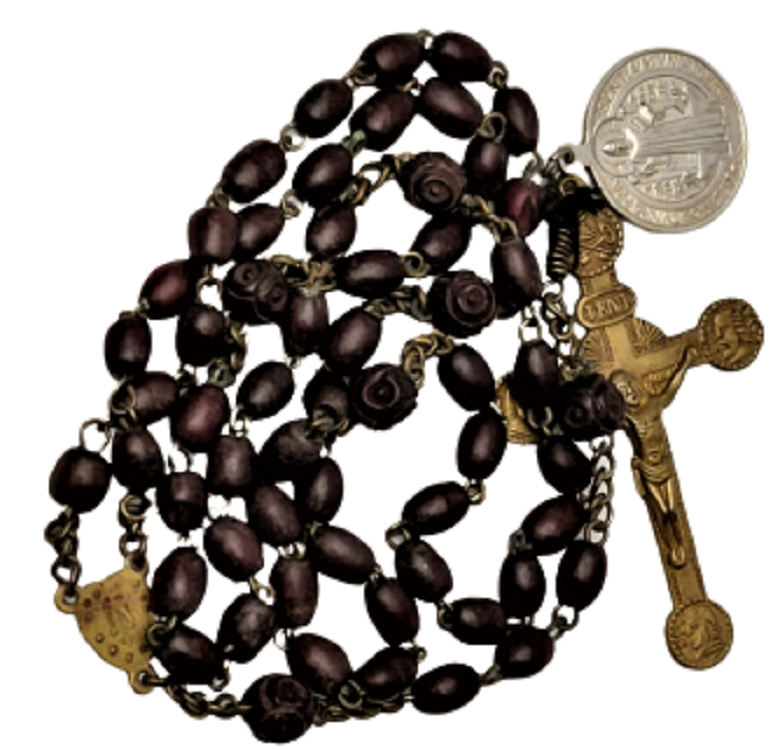 PAPAZ TESBİHİ ÜZERİNDE 1 ADET ADAK UCUNDA İSA VE HAVARELERİ İSTAVROZ