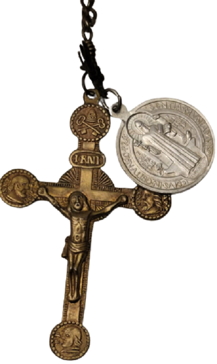 PAPAZ TESBİHİ ÜZERİNDE 1 ADET ADAK UCUNDA İSA VE HAVARELERİ İSTAVROZ