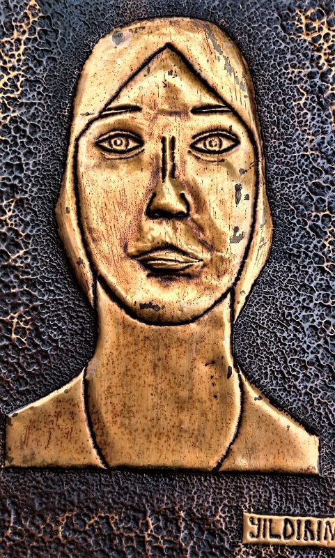 ROLYEF KABARTMA PORTRE CALIŞMASI SANATCI YILDIRIM İMZALI