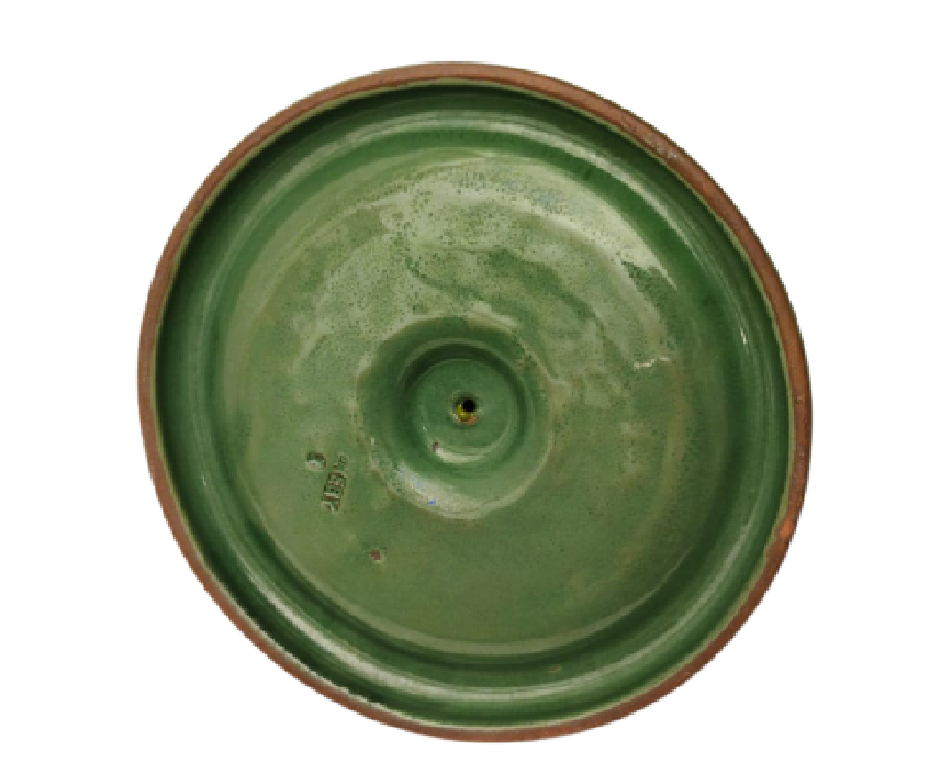 EKEBY SOGUK DAMGALI YEŞİL PORSELAN RENKLİ ORTASI PİRİNC KORSAN GEMİ PİPO KÜLLÜK