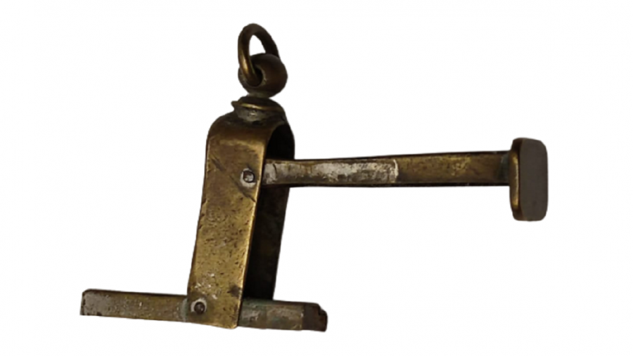 OSMANLI EL YAPIMI LEHİM İŞ PİRİNC KATLANIR CEPDE TAŞINAN ŞAHIS MÜHÜRÜ