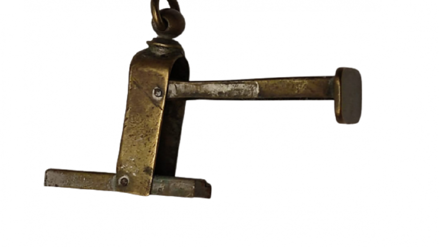 OSMANLI EL YAPIMI LEHİM İŞ PİRİNC KATLANIR CEPDE TAŞINAN ŞAHIS MÜHÜRÜ